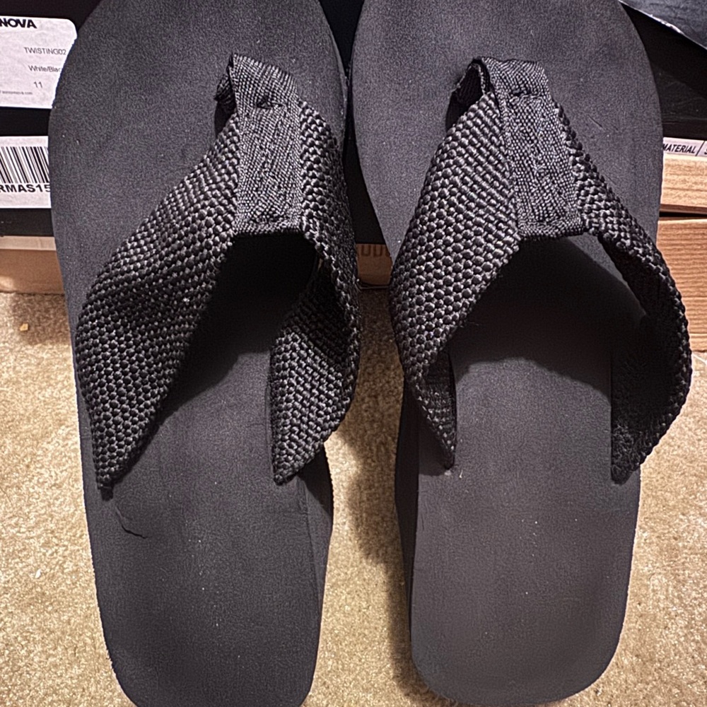 Black Women's Flip Flops